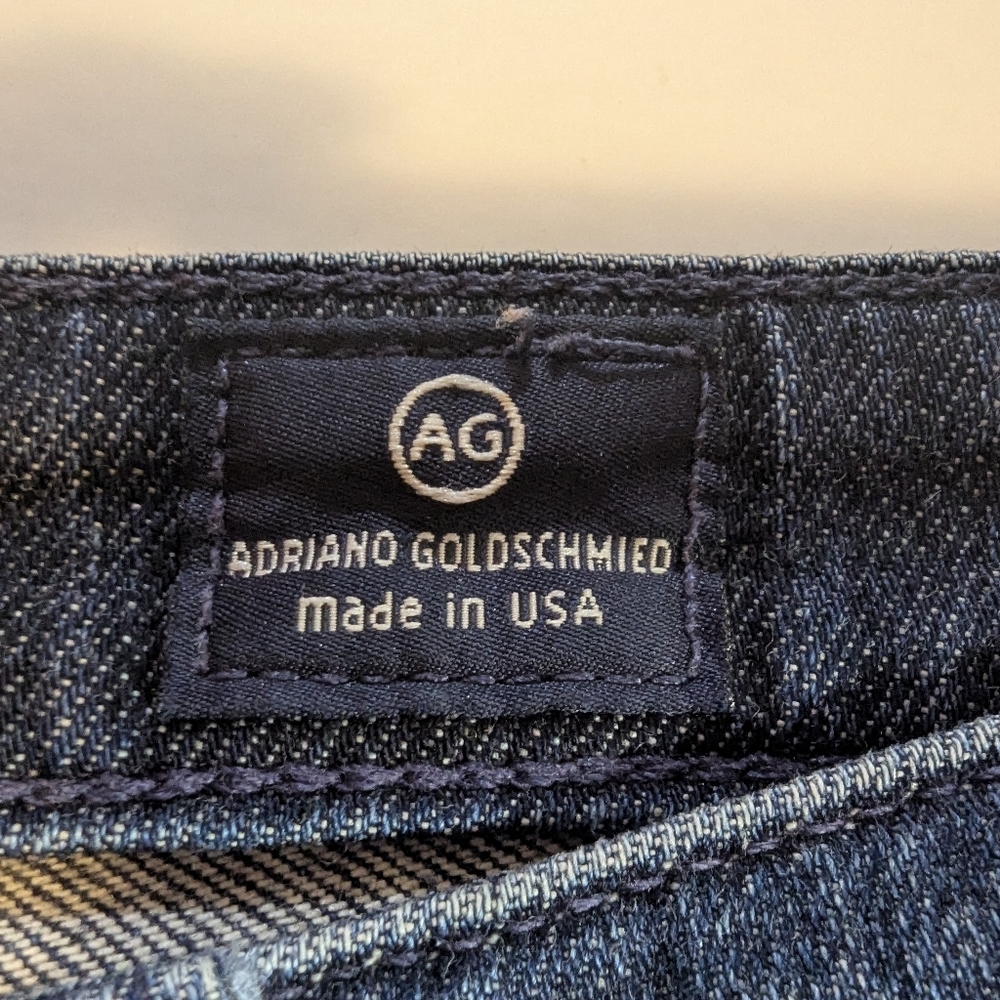 AG Adriano Goldschmied Anthropologie Slim Stevie Ankle Blue Jeans Size 29R - Picture 3 of 8